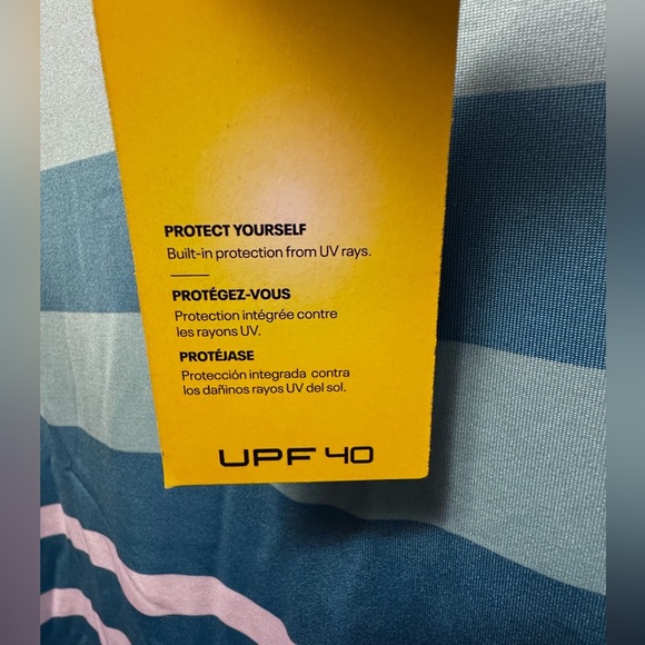 Under Armour Blue Striped Polo Shirt - Picture 5 of 6